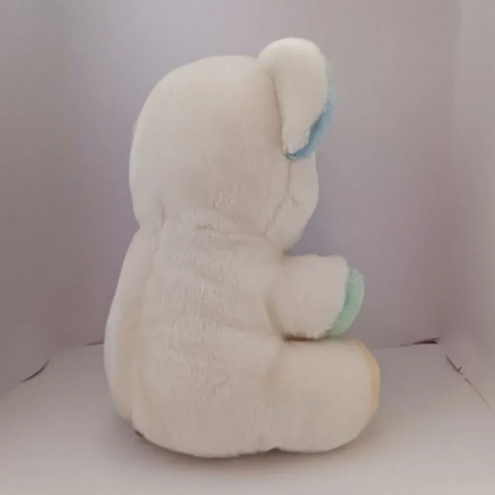 Sugar Loaf Teddy Bear Multi-Colored Pastel Sitting 1997 Boulder Co Vintage Plush